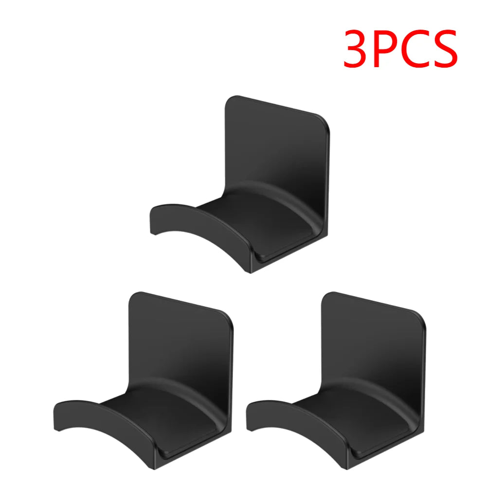 1-5PCS Universal Headphone Stand Adhensive Plastic Wall Mount Hanger Under Desk Headset Rack Holder Support for Gaming Earphone