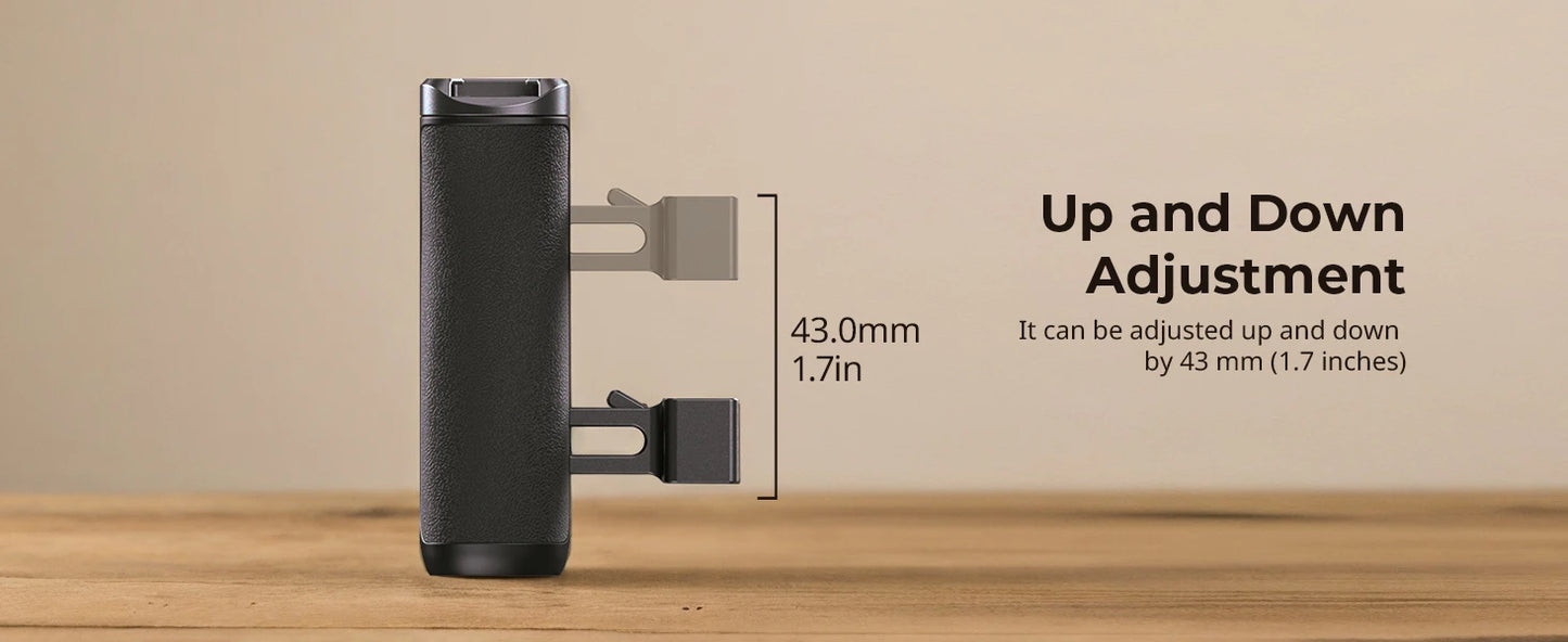 SmallRig mini NATO Side Handle Left and Right Changeable Vertically Adjustable to 43mm Side Handle Load 6kg 4840