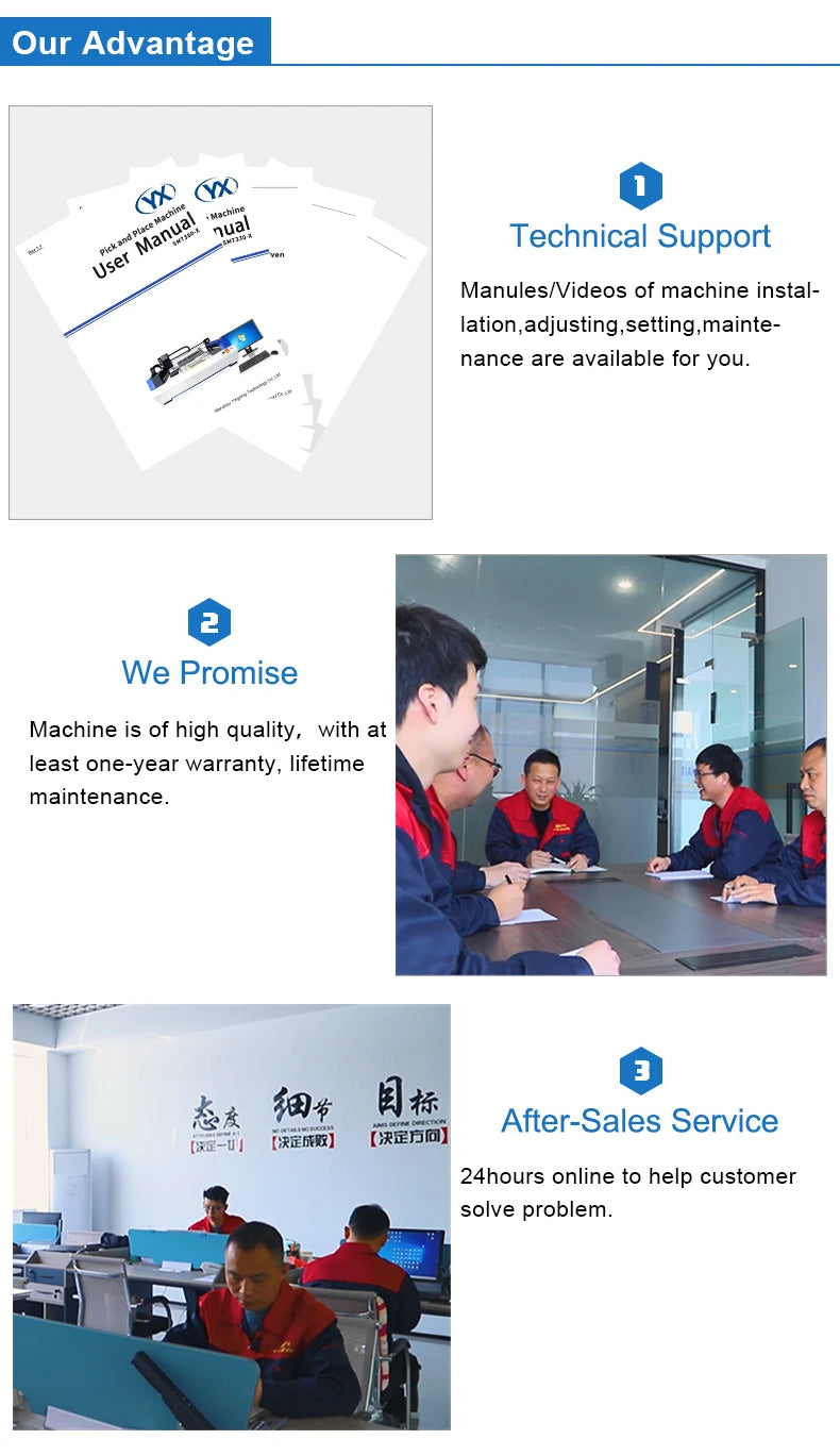 Stock in EU YX HOT SALE Pick and Place Machine SMT330-X with High Precision Mount with Step Servo System