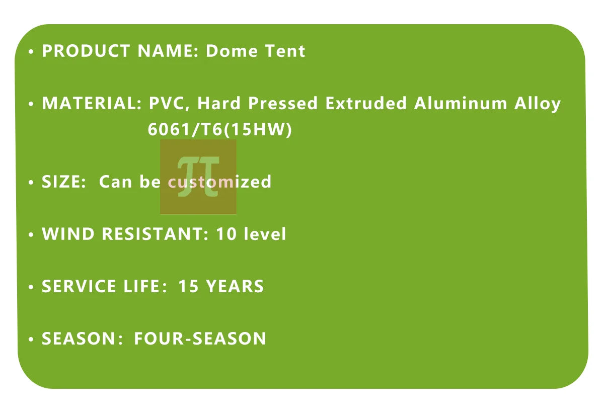 Luxury Camping Geodesic Dome House Hemispherical House PVC Geodesic Dome Tent Camping Dome Tent Hotel Tent for Glamping Resort