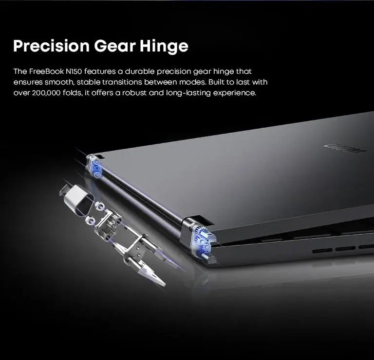 CHUWI FreeBook 2-in-1 Laptop IntelN150 13.4'' Touch 2.5K Screen 16GB LPDDR5 RAM 512GB SSD WiFi6 BT5.2 Convenient Office Notebook