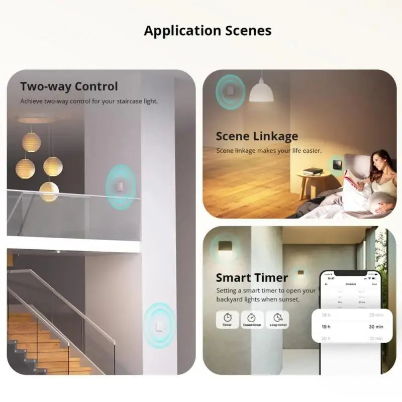 SONOFF ZBMINIL2 Smart Switch No Neutral Wire Required Smart Home 2 Way Wireless Control Work with eWeLink Alexa Google Home ZHA