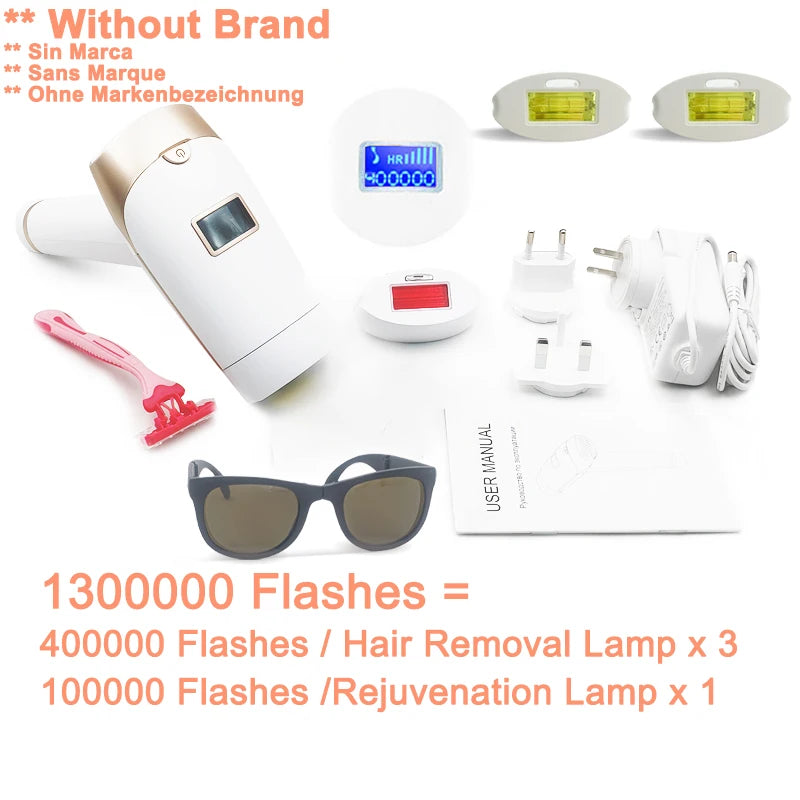 Lescolton IPL hair removal epilator with display, attachments, and fast delivery option.