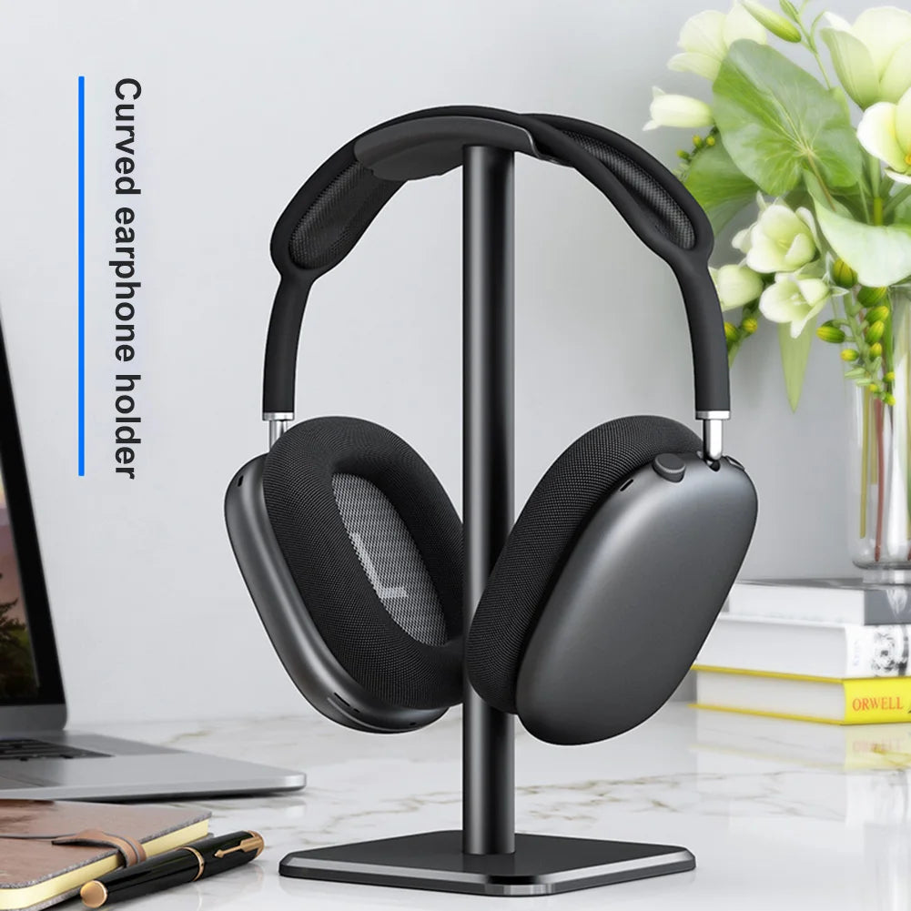 Headset Stand Aluminium Alloy Headphone Holder Rack Space Saving Desktop Organizer Display Vertical Bracket Hanger