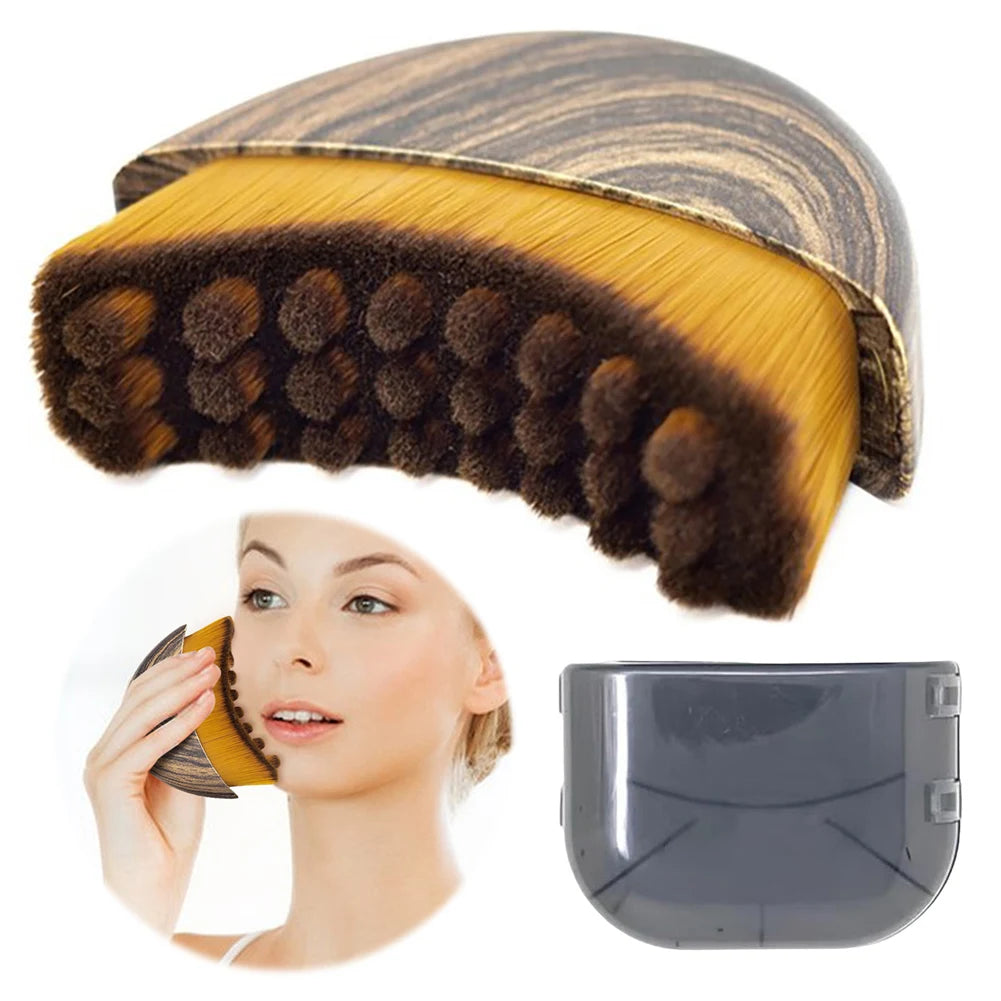 Portable Lymphatic Contour Face Brush Dry Brushing Face Brush Lymphatic Drainage Massager for Face Chin