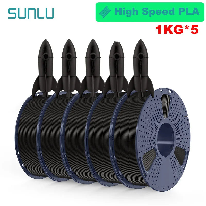 SUNLU 5KG 3D Filament PLA+/PLA+2.0/AntiString PLA /PLA Meta/High Speed PLA Filamnet 1.75mm 1KG Filament for 3D Printer& 3D Pen