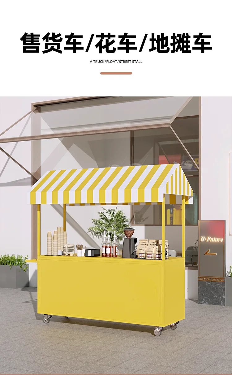 Night market stalls, small carts, shopping malls, supermarkets, promotion platforms, trucks, mobile snacks, dining carts
