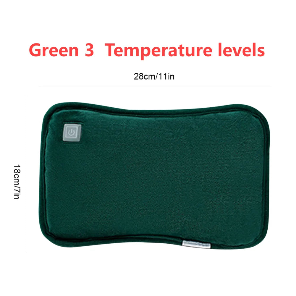 Rechargeable Electric Hot Water Bag Women's Electric Hot Water Bottle Soft flannel Hand Warmer Winter Heated Bag Warming Product