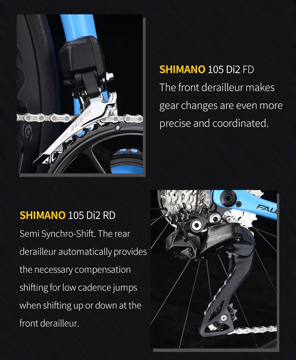 SAVA C7 Racing Team Full Carbon Fiber electronic shifting Road Bike 24-speed with SHIMAN0 7170 DI2 Kit, UCI Approved