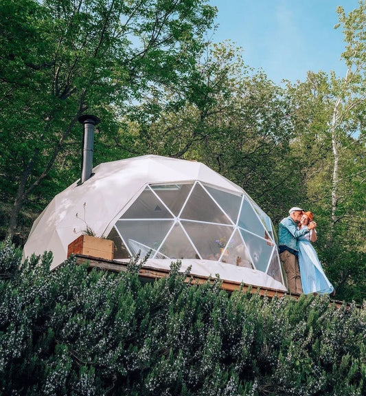 6-8 Person Outdoor Party Dome Tent Large Restaurant Dome Tent Strong Wind Resistance Glamping Dome  Hotel Luxury Geodesic Domos