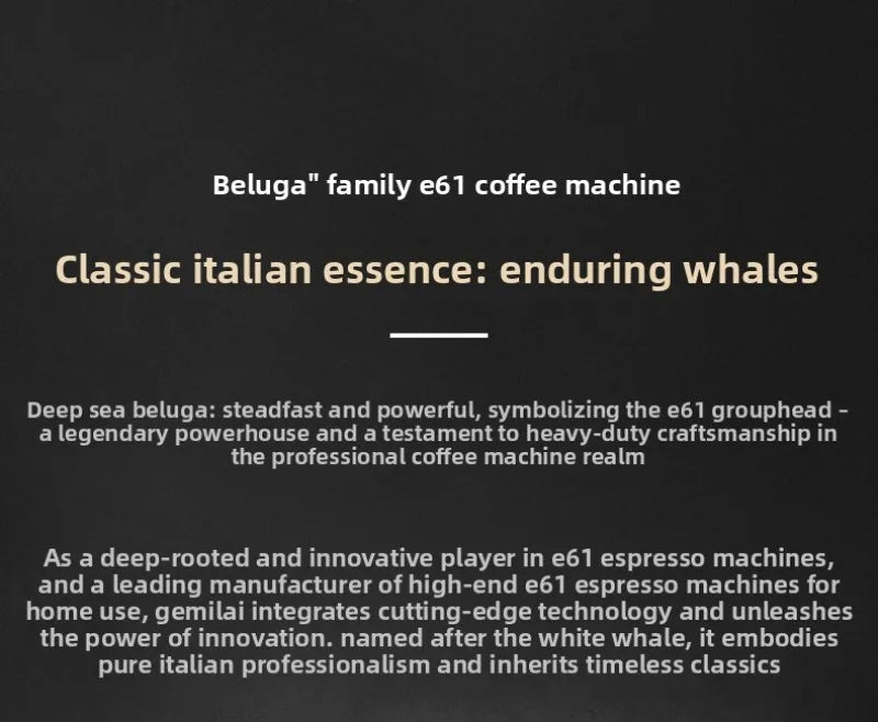 Semi-Automatic Coffee Maker,3035A/B/C Concentration E61 Brewing Head, Semi-automatic Dual Boiler 15 Bar Vibration Pump
