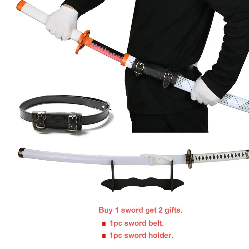 80cm/31.5"Roronoa Zoro Katana Anime Sword  Cosplay Weapons Props 3pc Toy Sword Set  Shusui Lchimonji  Sandai Kitetsu