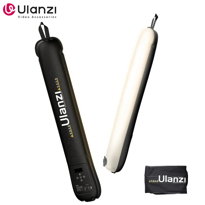 Ulanzi UA12 12W Inflatable Air Tube Light 2700K-6500K Bi-Color Light Wand Pocket Light Stick with Magnetic Mount for Livestream