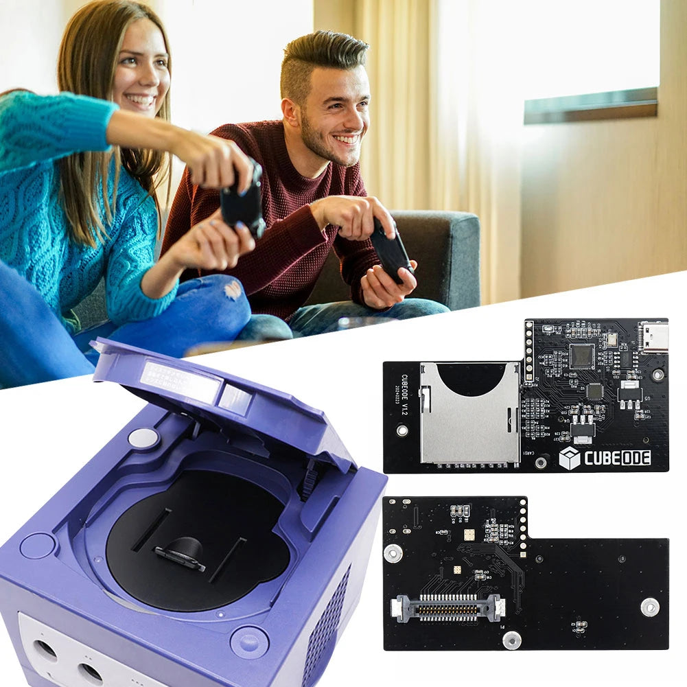 CUBEODE V1.2 Optical Drive Emulator for GC Loder Swiss SD2SP2 Replace Plug and Play for All Version NGC GameCube Game Console