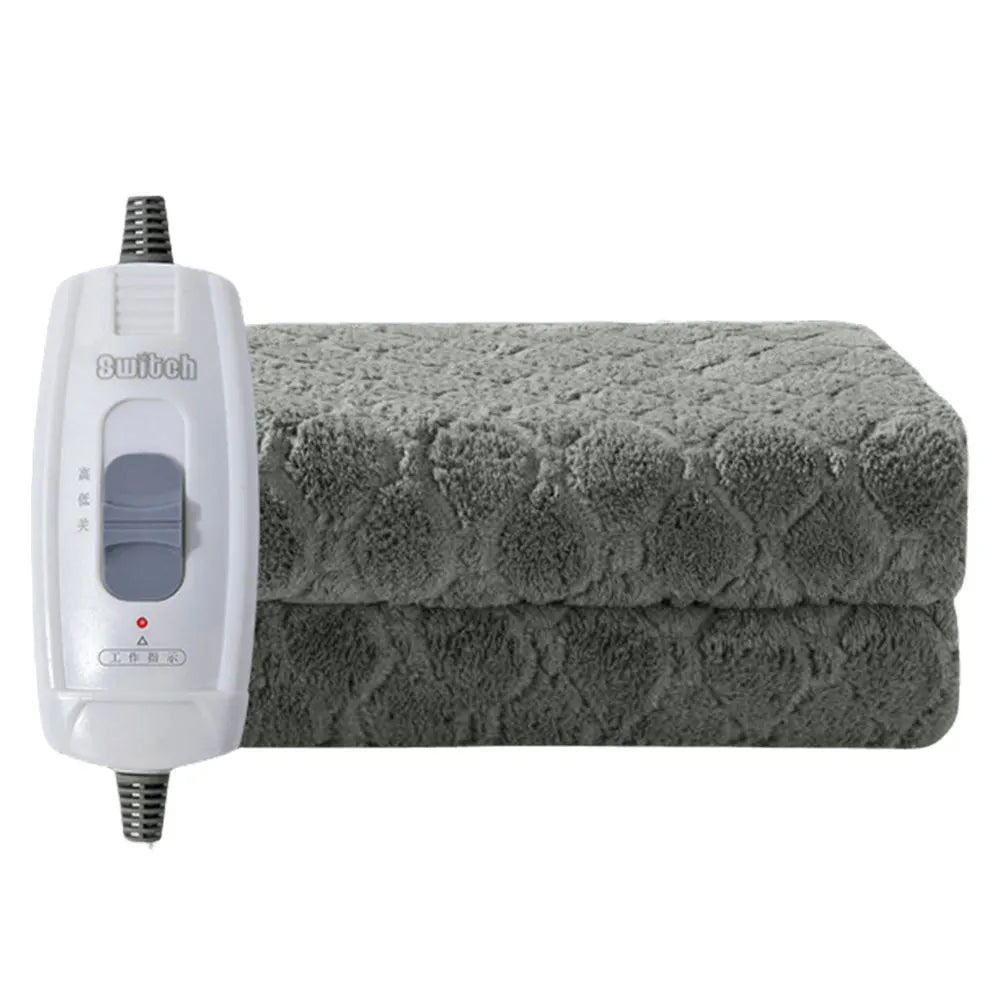 1.5x0.7M 220V Electric Blanket Woolen Thicker Heater Heated Mattress Thermostat Travel Heating Mat Winter Body Warmer For RV SUV
