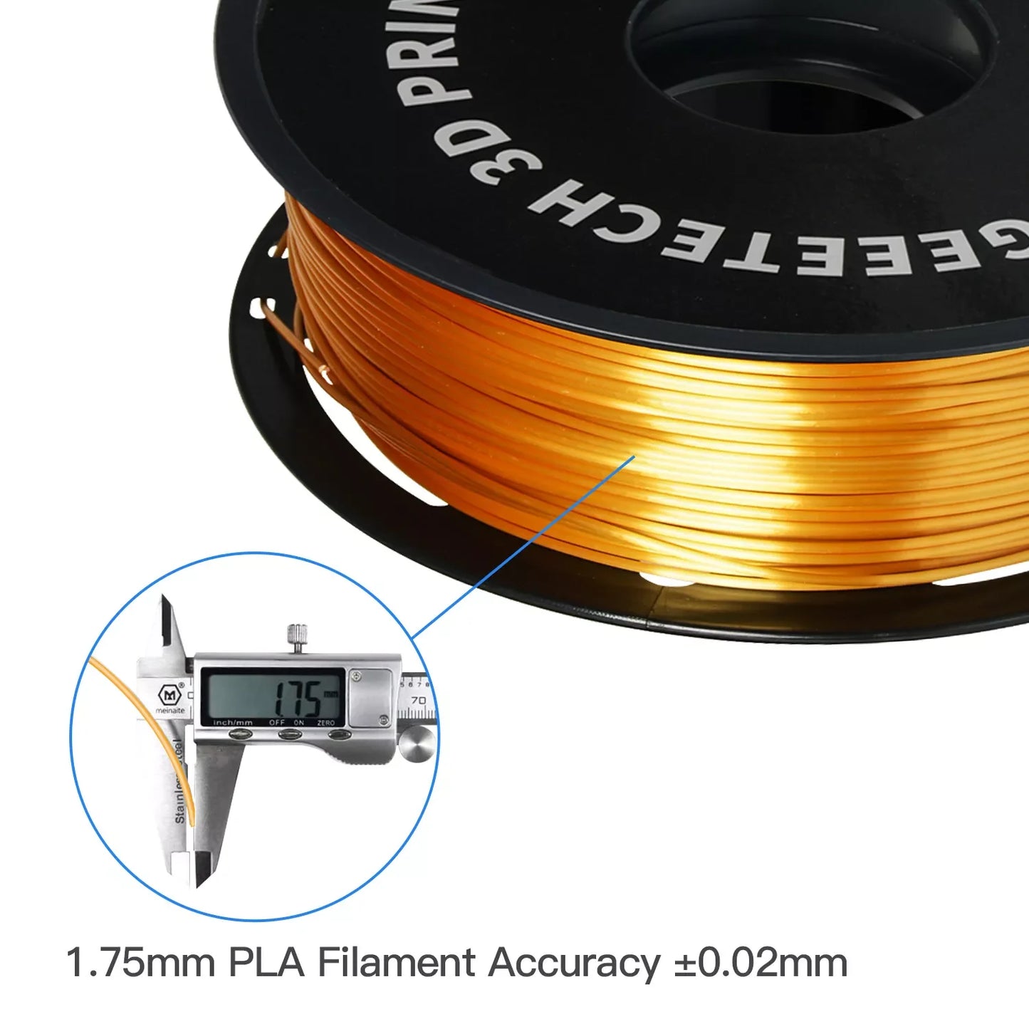 GEEETECH 10Kg In One Box Matte/PETG/Silk PLA/TPU/ABS 3D PLA Filament 1.75mm Spool Wire For 3D Printer Material,Safety