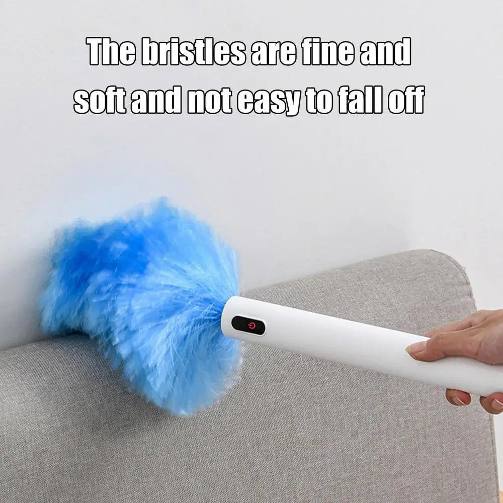 Rotating Spin Cleaner Duster Multi-Function 360 Spin Electric Feather Duster Vacuum Cleaner Battery Operated With Touch Button
