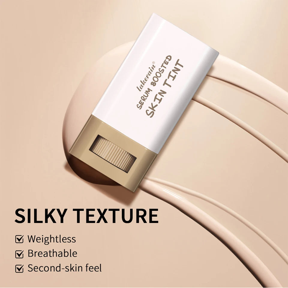Skin Tint Foundation Stick Eraser Concealer Foundation Stick Serum Boosted Smooth Plumper Hight Coverage Travel Bronze Foundatio
