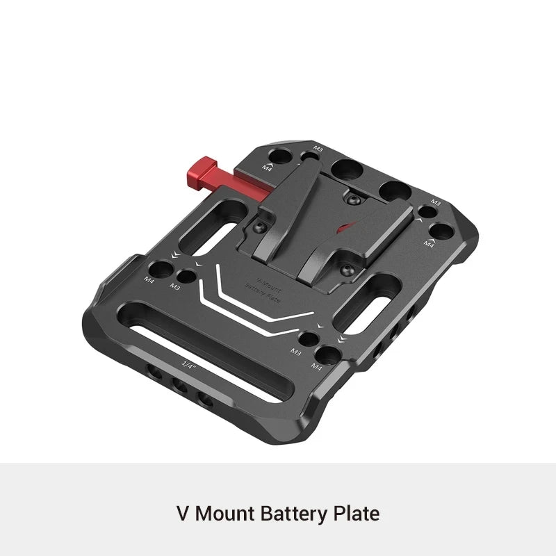 SmallRig V Mount Battery Plate, V-Lock Mount Battery Plate with 15mm Rod Clamp & Adjustable Arm for Power Supply - 2991