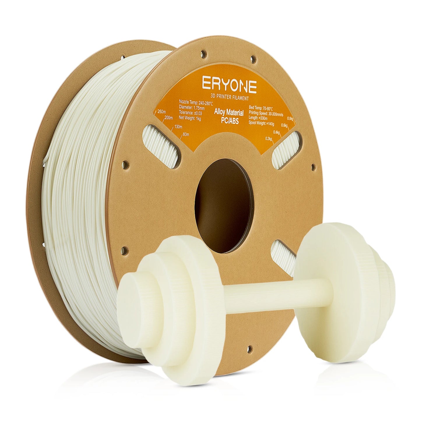 ERYONE 1KG Alloy Material PC/ABS Filament 1.75mm +/-0.03mm for 3D Printer, 3D Printing Filament
