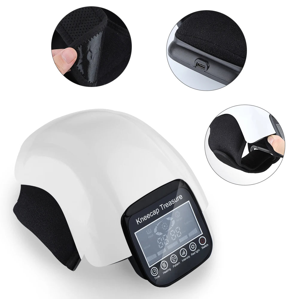 Infrared Heating Knee Massager Electric Air Pressure Shoulder/Elbow/Knee Massage Physiotherapy Kneecap Joint Muscle Relaxation