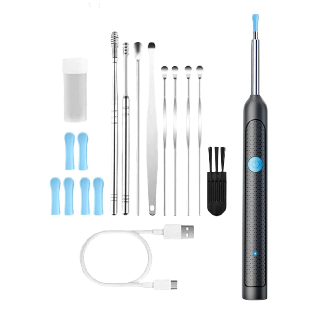 Visual Ear Wax Cleaner with Camera Safe Earwax Removal Endoscope with Camera Luminous Otoscope Ear Cleaning Tools Ear Care