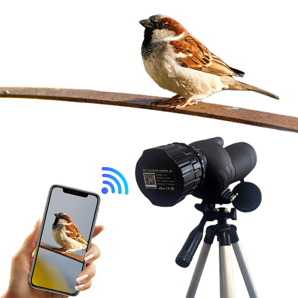 4 Million Pixel HD WiFi Electronic Eyepieces for 25mm-50mm Scopes WiFi Telescope Eyepiece Camera Portable Spotting Scope Camera