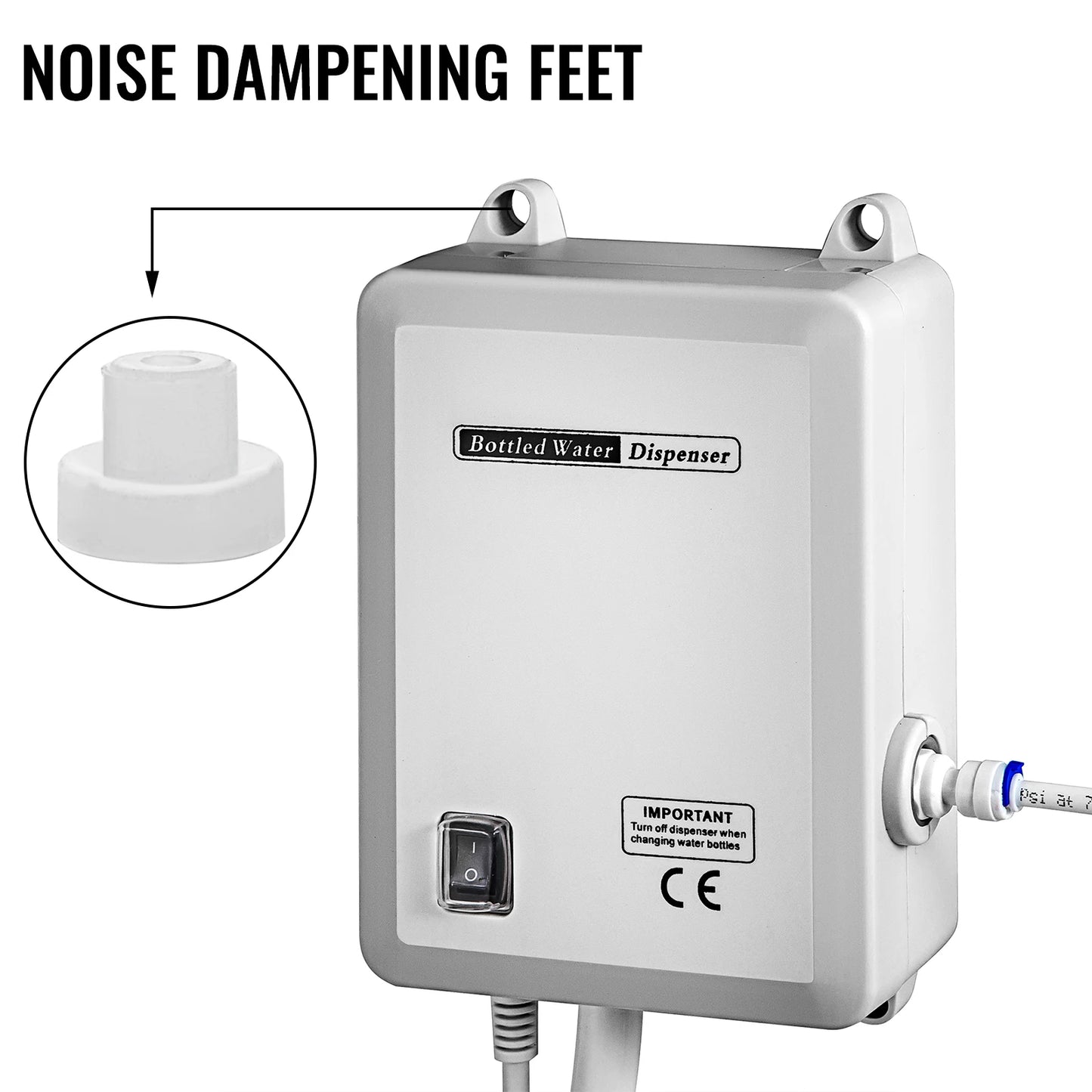 SucceBuy Water Bottle Dispenser Pump System Filter Softener Single/Double Pipe Reverse Osmosis Equipment Refrigerator Ice Maker