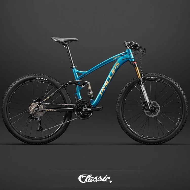 24/26/27.5 inch Mountain Bike Downhill Mountain Bicycle 27/30/33 Speed Soft Tail Full Shock Absorption Bicycle