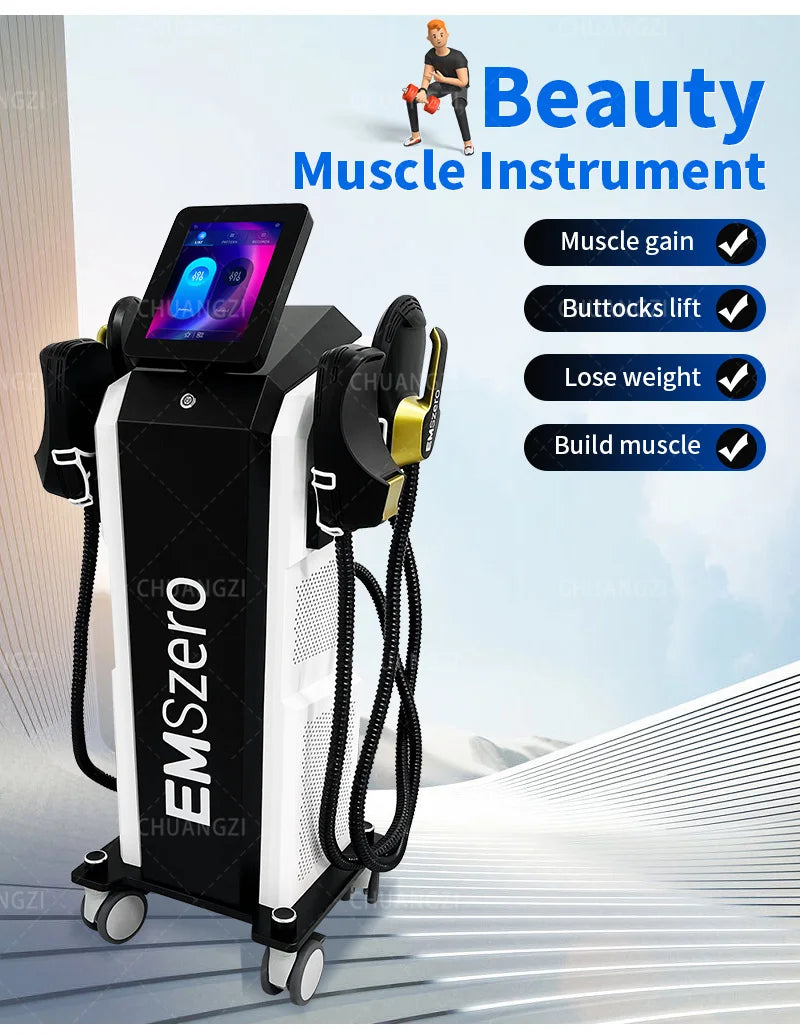 emszero Pro Body Sculpting Muscle Stimulation EMS Machine 6500W RF Fat Slimming 15 Electromagnetic Weight Loss Equipment