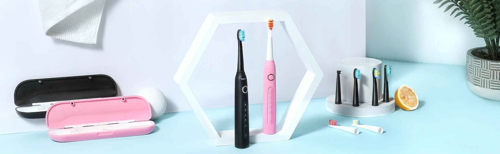 Fairywill Sonic Electric Toothbrush portable travel kit