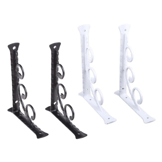 2 Pieces Triangular Shape Floating Shelf Brackets Invisible Shelf Support Right Angle Metal Wall Mounted Brackets