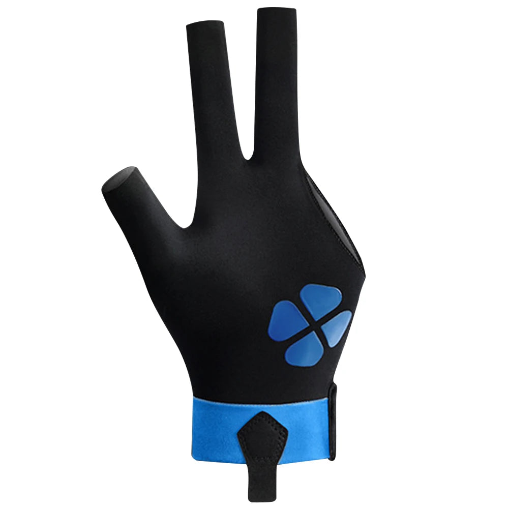 Billiards Glove Left Hand Anti-Slip 3 Finger Snooker Billiard Glove Adjustable Snooker Pool Gloves for Men Billiard Accessories