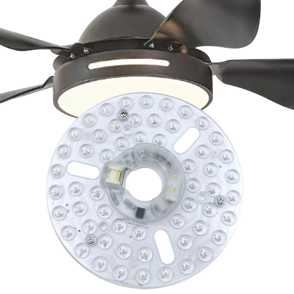 3.9/4.9/6.2 Inch 3000/4000/5000K Ceiling Fan Light Retrofit Kit Ceiling Flush Light Replacement Panel Pendant Light Round Panel
