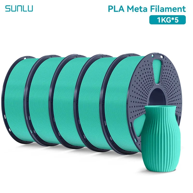 SUNLU 5KG 3D Filament PLA+/PLA+2.0/AntiString PLA /PLA Meta/High Speed PLA Filamnet 1.75mm 1KG Filament for 3D Printer& 3D Pen
