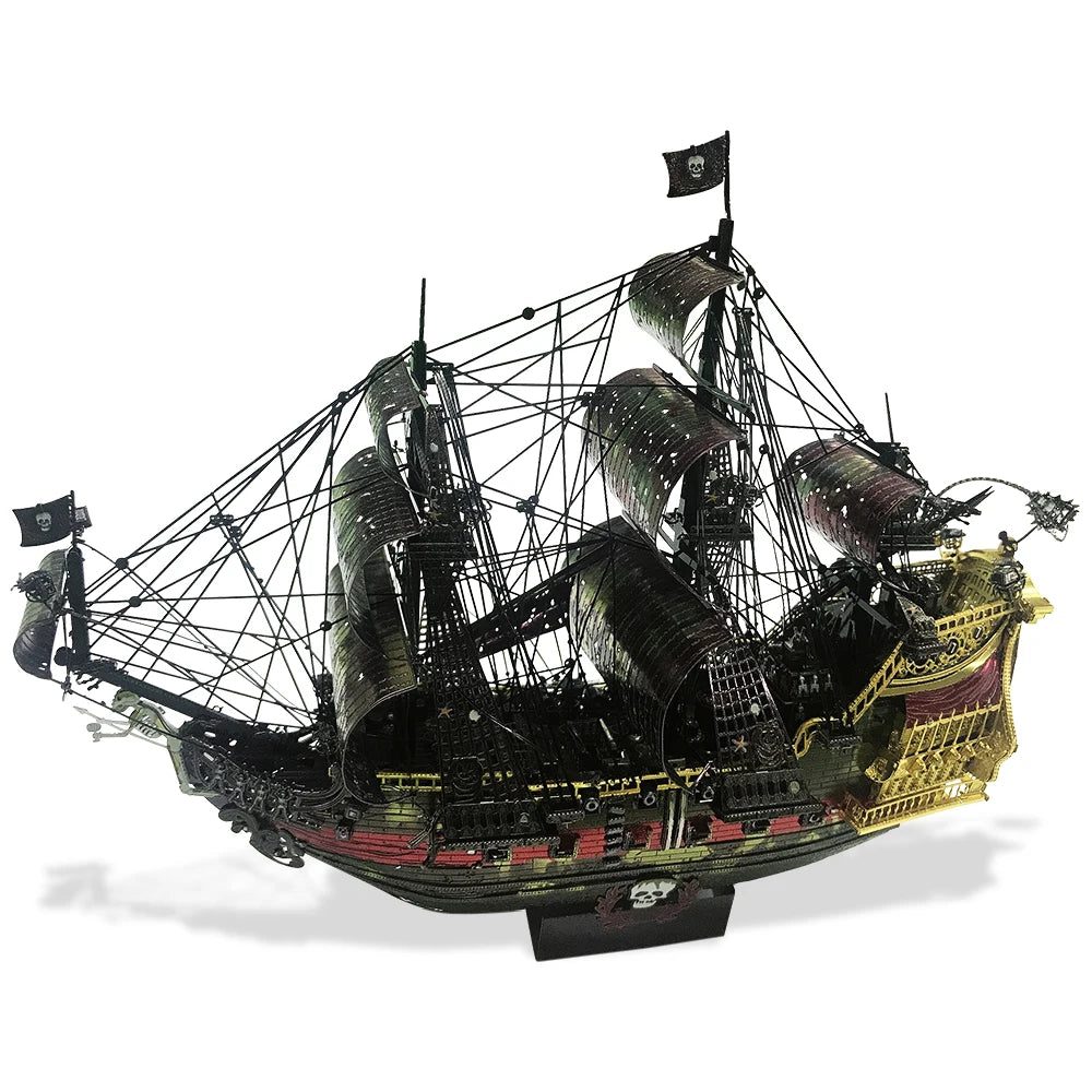 Piececool Model Building Kits The Queen Anne's Revenge 3D Metal Puzzle DIY Toys Jigsaw Home Decoration Gifts for Teens