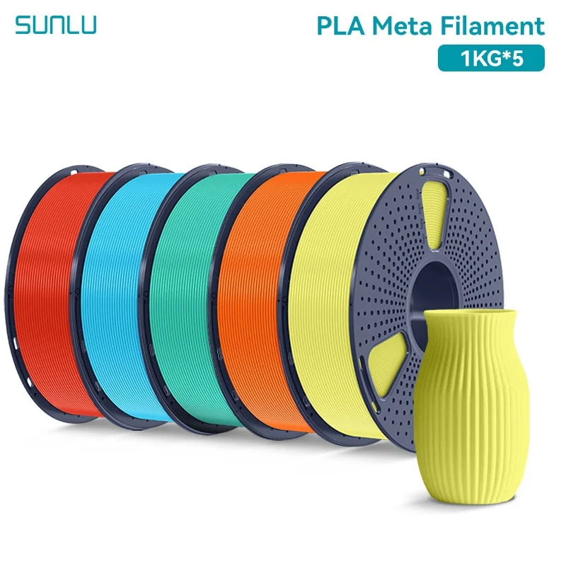 SUNLU 5KG 3D Filament PLA+/PLA+2.0/AntiString PLA /PLA Meta/High Speed PLA Filamnet 1.75mm 1KG Filament for 3D Printer& 3D Pen