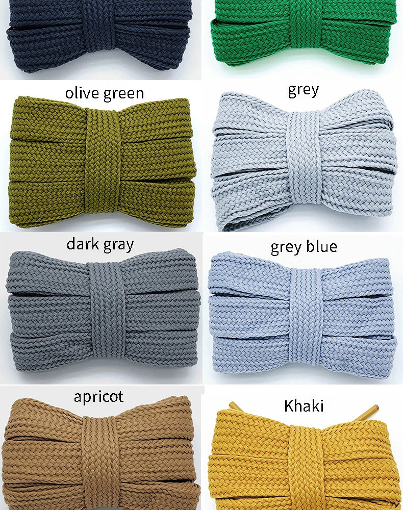 2cm Wider Flat Shoelaces New Casual Sneakers Laces for Shoes Fashion Rope Shoelace 100/120/140/160CM Shoes 1Pair Good