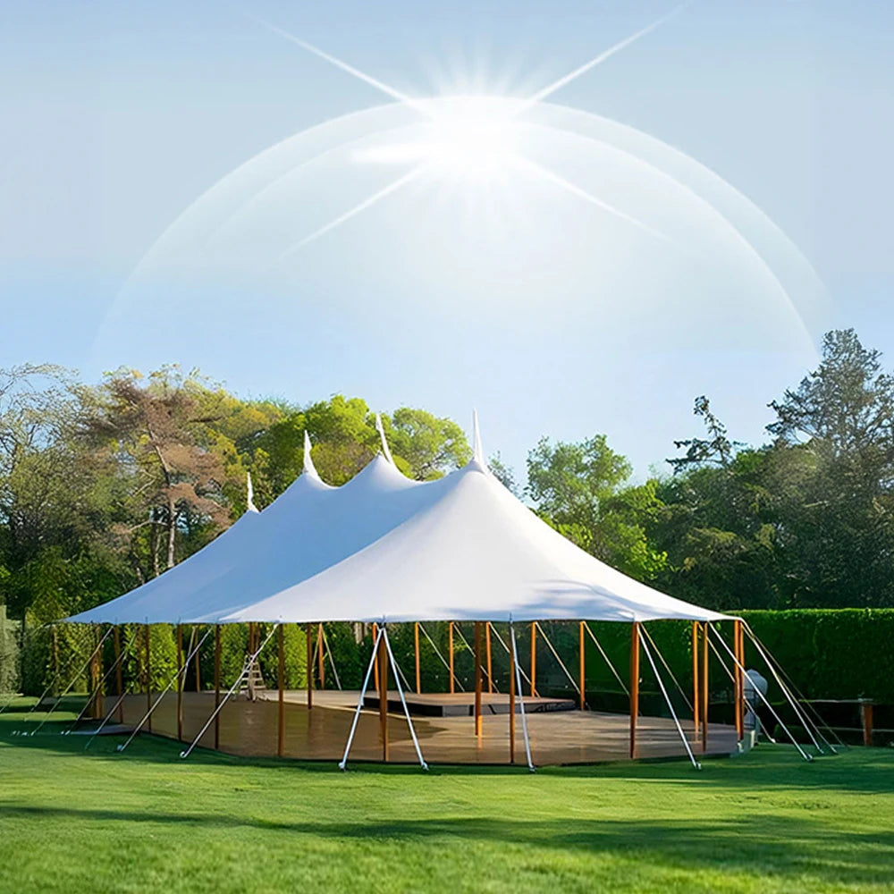 Outdoor Hotel Tent Camping Team Building Pole Tent Party Restaurant Resort Wedding Luxury Tent Hot Sale Wild Luxury Canopy Tent