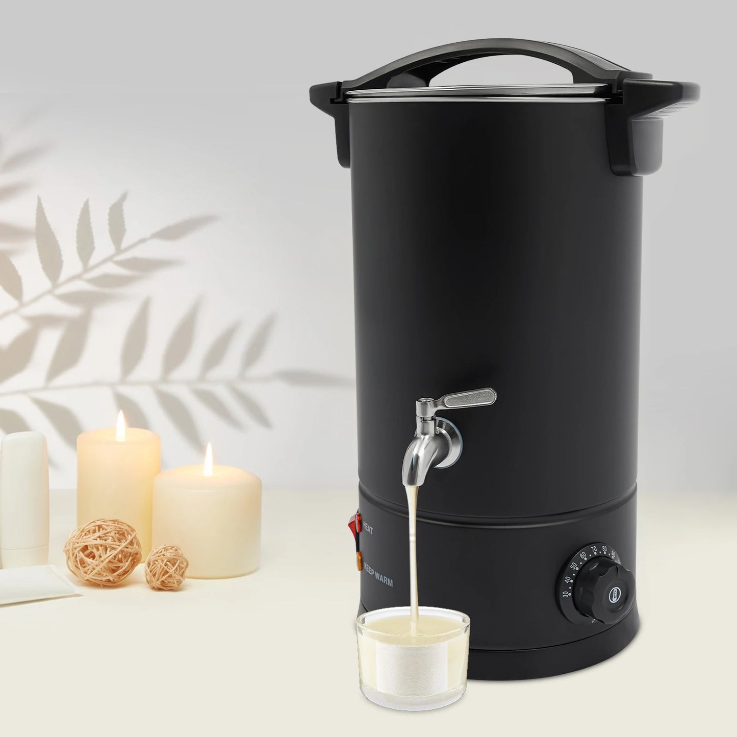 Professional Wax Melting Furnace 8/10/12/15L for Candle Making Repair Large Capacity Easy to Use & Clean