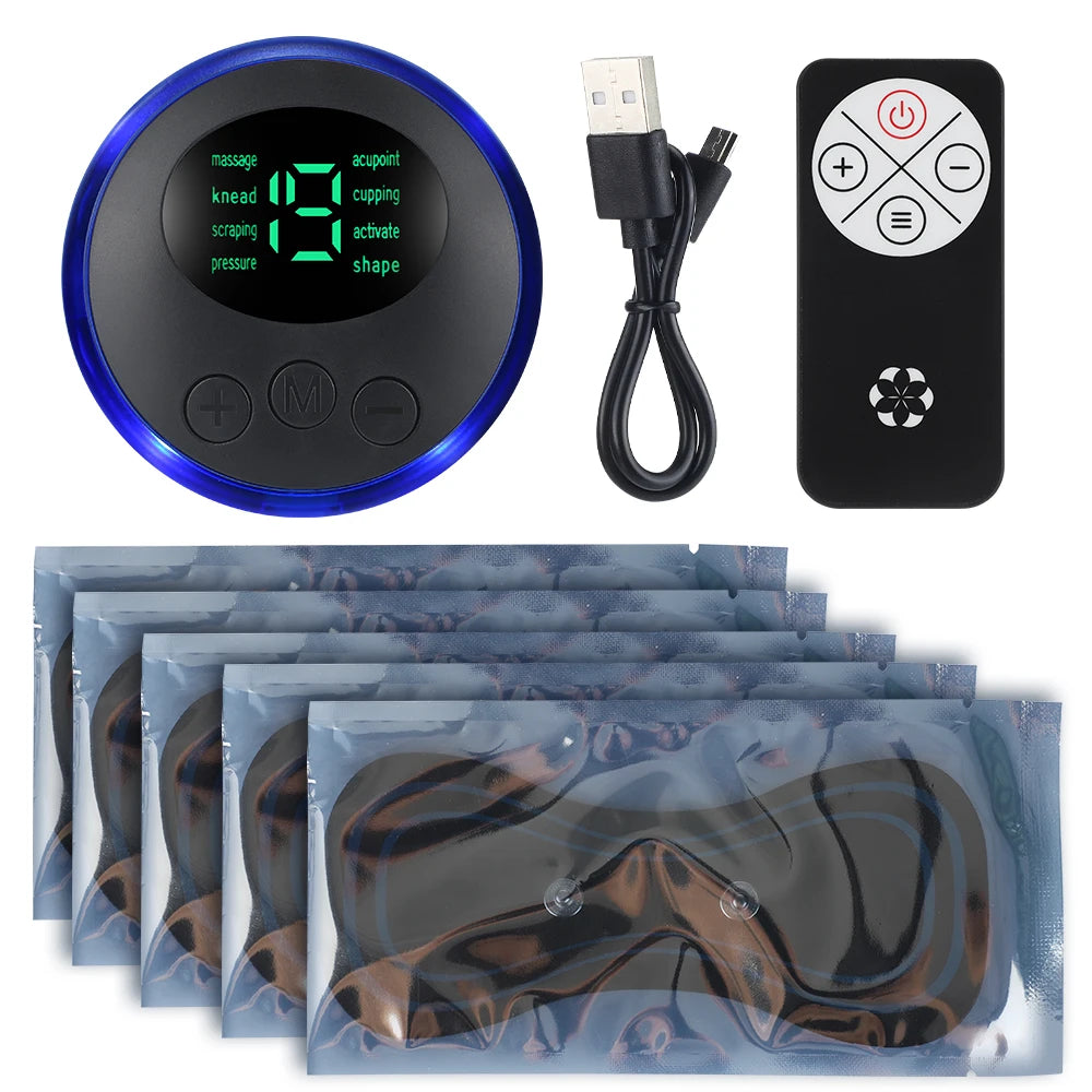 Multifunctional Neck Massage Device Physiotherapy Cervical Spine Shoulder Mini Massager Sticker EMS Pulse Muscle Relaxation