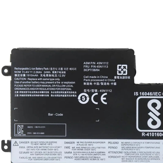 45N1111 45N1112 45N1108 L450 45N1110 Internal Battery for Lenovo ThinkPad T440 T440S T450 T450S X240S X240 X270 X260 X250 24Wh