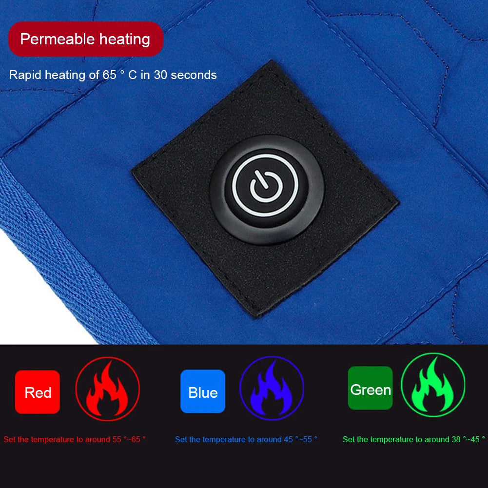 3-Level Adjustable USB Heating Sleeping Mat Electric Heating Pads Outdoor Camping Tent Sleeping Mattress Thermalpad Foot Warmer