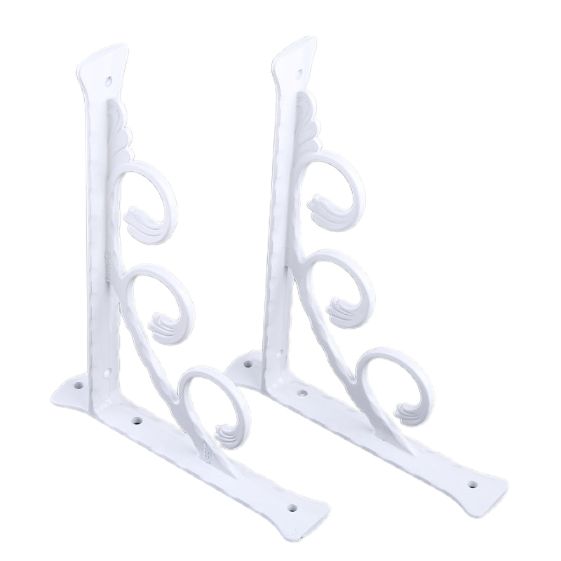 2 Pieces Triangular Shape Floating Shelf Brackets Invisible Shelf Support Right Angle Metal Wall Mounted Brackets
