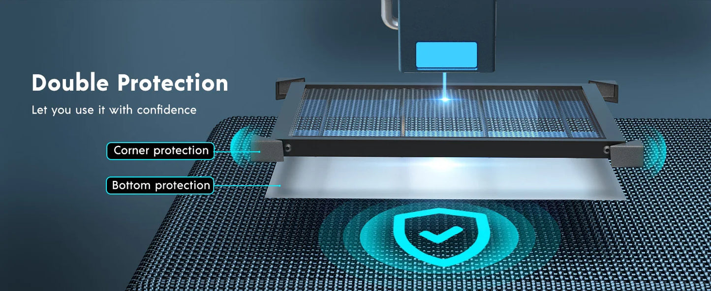 LONGER Honeycomb 440*440*22mm Working Table Honeycomb Laser lazer Bed Aluminum Mesh Panel for Laser Engraver Engraving Machine