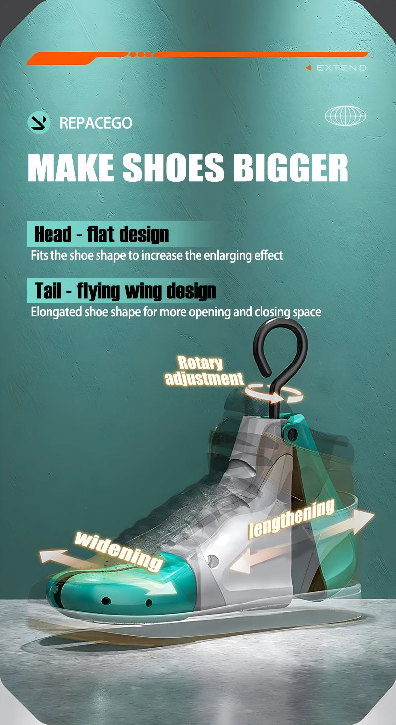 Repacego 1Pcs Shoe Stretcher Shoe Extender  Universal Unisex Women Men Adjustable Length Width high low top shoes tree Keeper