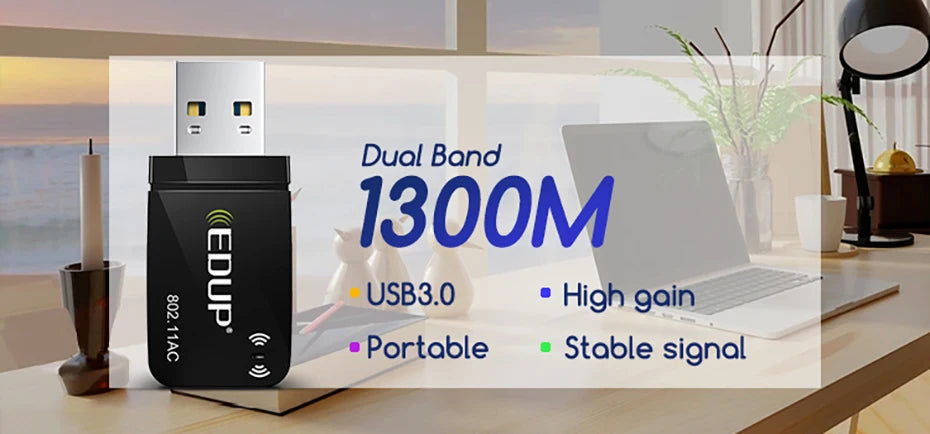 EDUP AB003 2.4GHz 8W WiFi Signal Booster WIFI Repeater Powerful WiFi Range Extender Wireless Antenna Adapter 802.11b/g/n