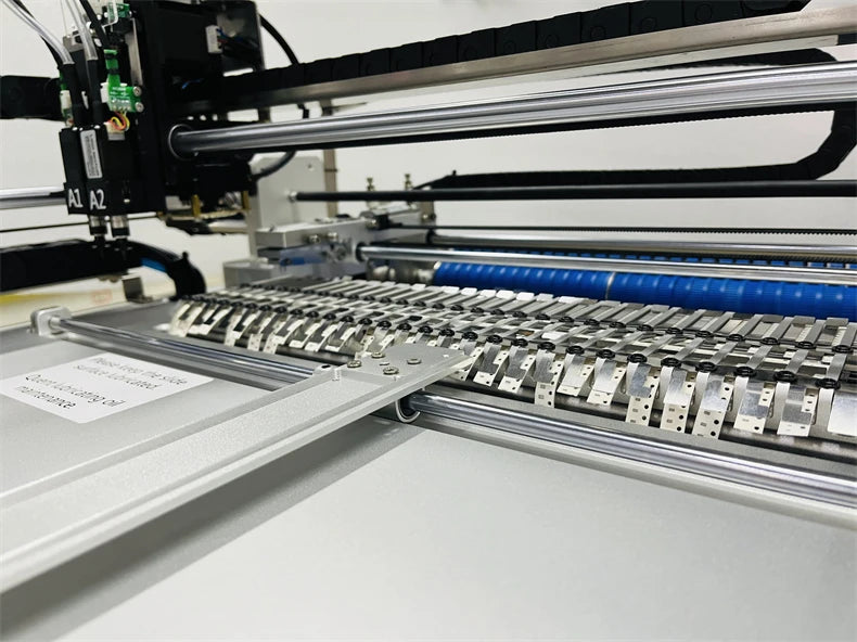 Q1 Dual Heads 25 Bits Desktop Full Automatic SMT Pick Place Machine Chip Mounter Solder Station with 4 Head