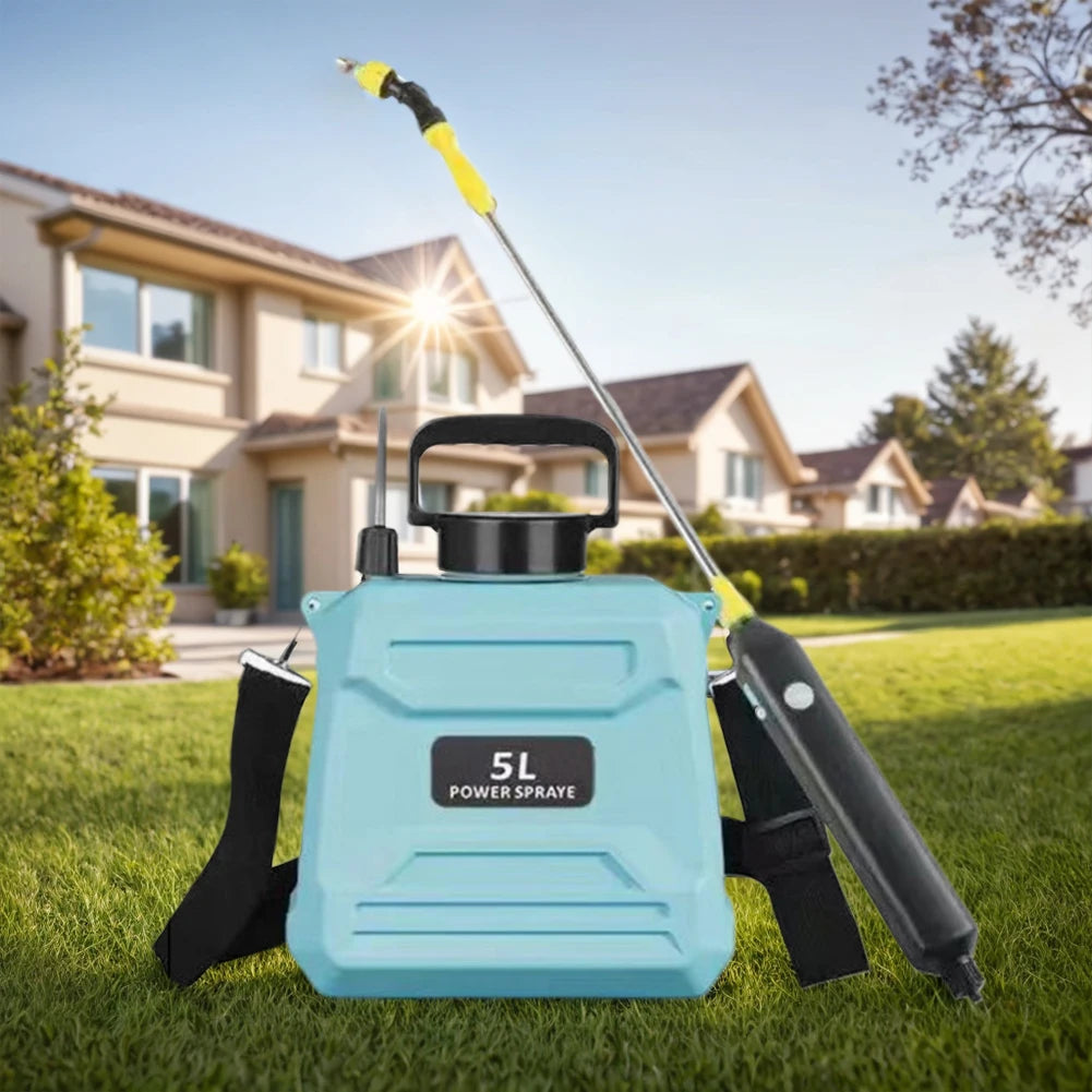 5L Shoulder Pesticide Sprayer Electric Backpack Sprayer USB Rechargeable Garden Water Sprayer Lawn Sprinkler for Lawn Watering
