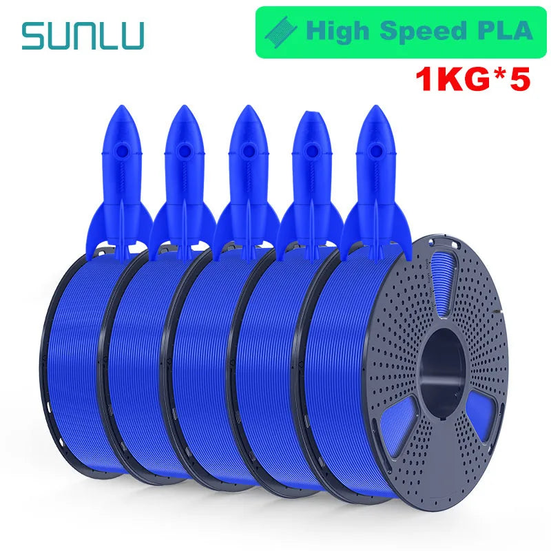 SUNLU 5KG 3D Filament PLA+/PLA+2.0/AntiString PLA /PLA Meta/High Speed PLA Filamnet 1.75mm 1KG Filament for 3D Printer& 3D Pen